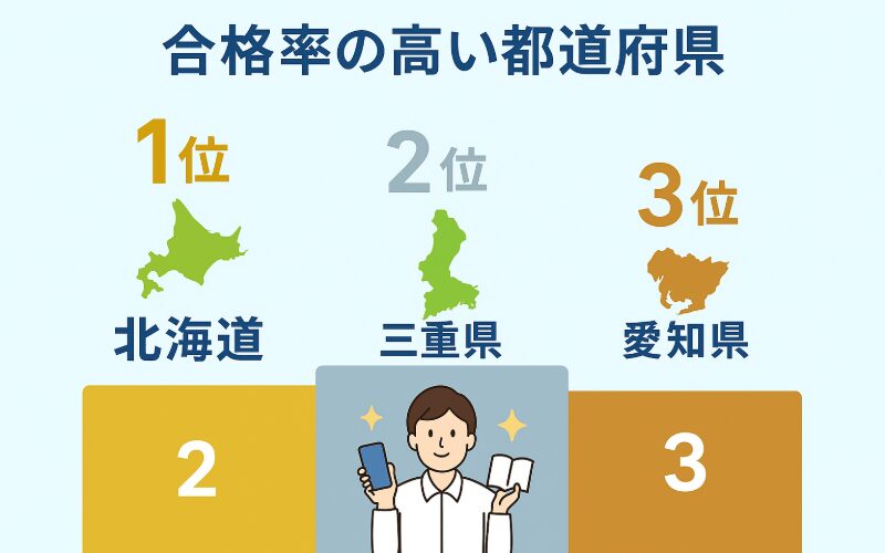 登録販売者試験の合格率ランキング