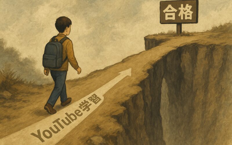 YouTube学習の限界を示す壊れた橋