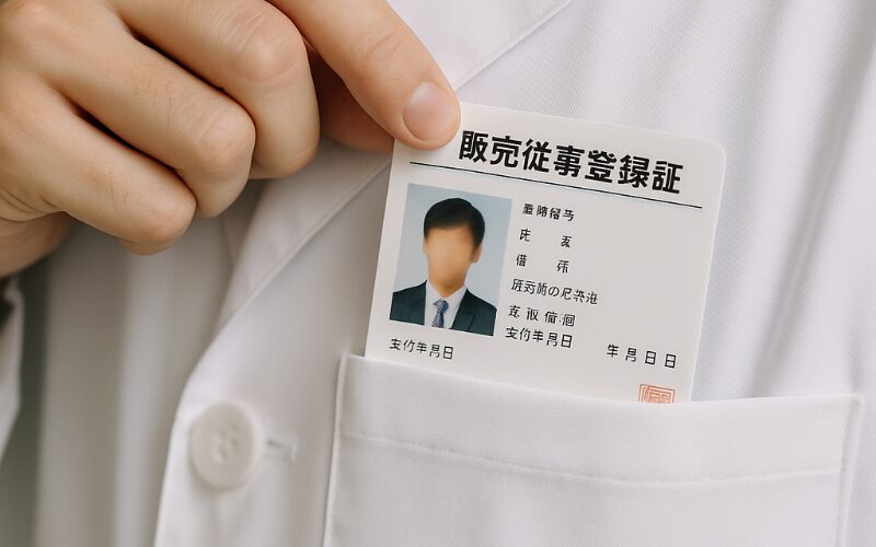 販売従事登録証を手に入れ、プロとしての一歩を踏み出す