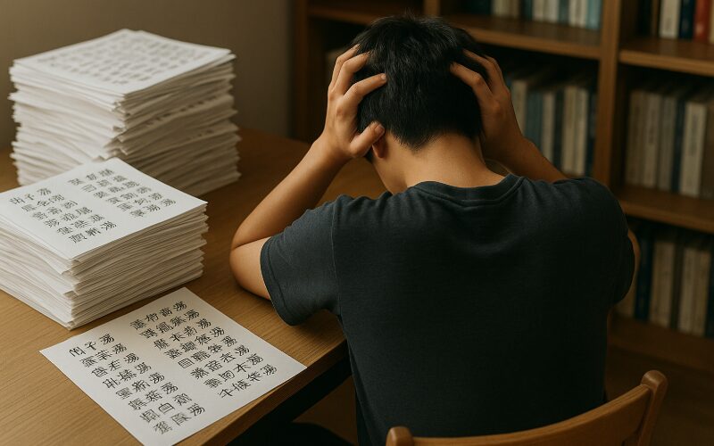 漢方の膨大な暗記量に悩む受験生