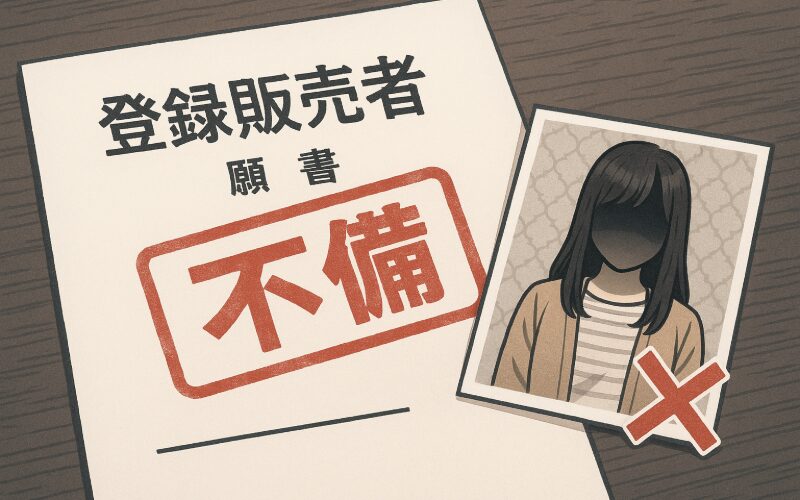 登録販売者の願書写真で不備があると落ちる可能性