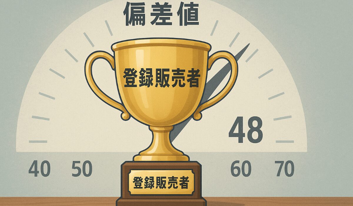 登録販売者試験の偏差値と難易度のイメージ