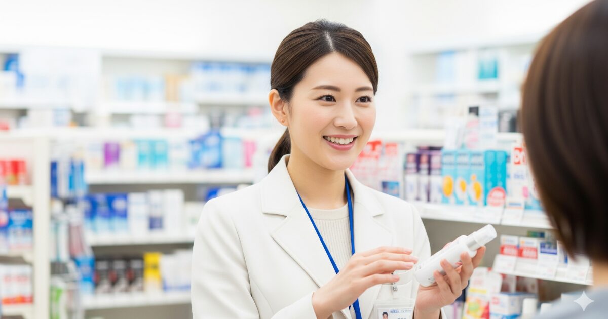 登録販売者としてパートで働く女性